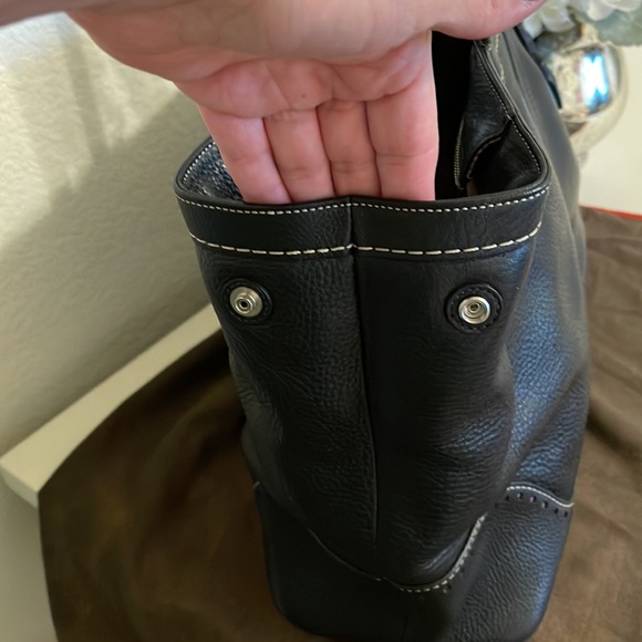 Coach Pebble Leather Tote Carryall EUC - Picture 12 of 14